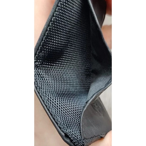 Travelon RFID Blocking Safe ID Leather Trim Front Pocket Flat Card Case Sleeve - Picture 6 of 6